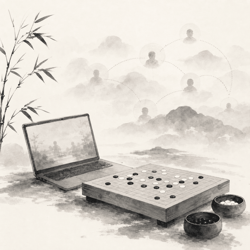 线上赛事的秩序感，常常来自一块更安静的棋盘。