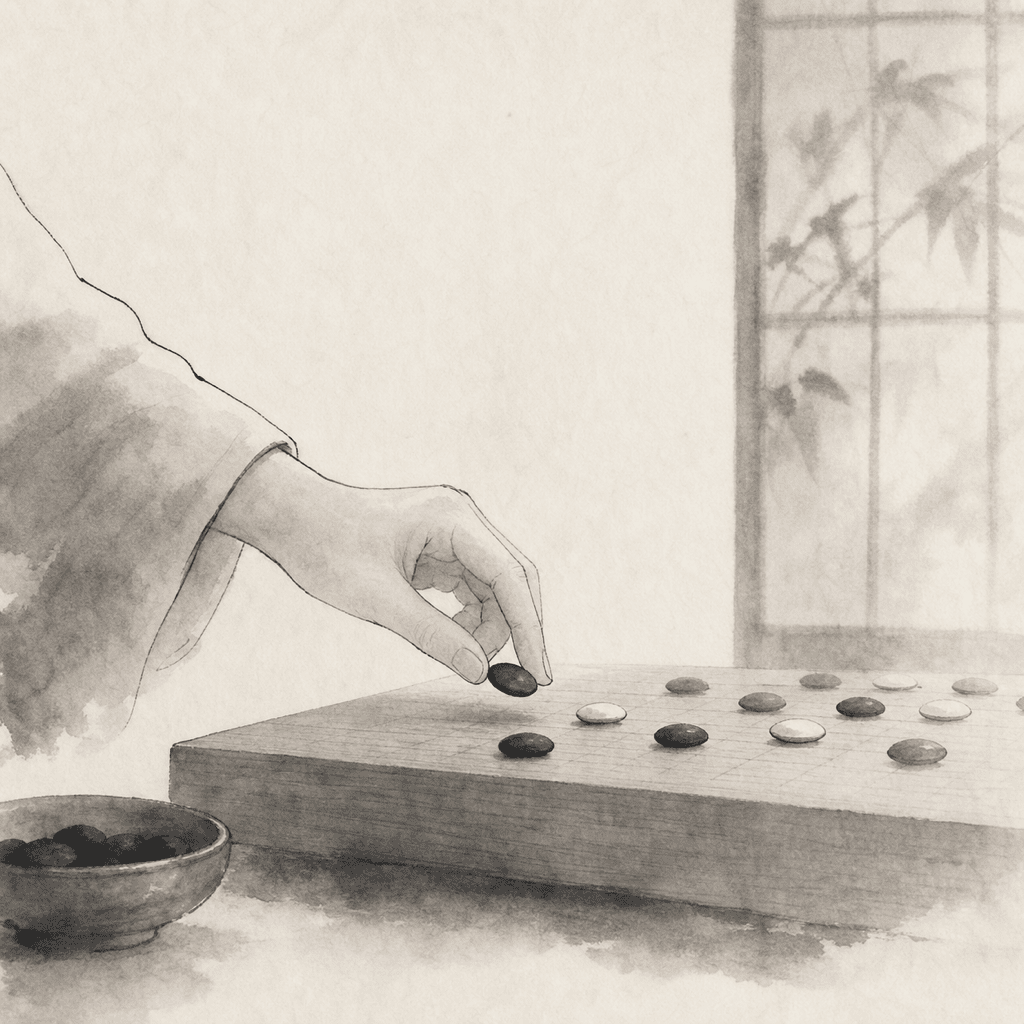 线上五子棋棋盘上的青年杯对局示意