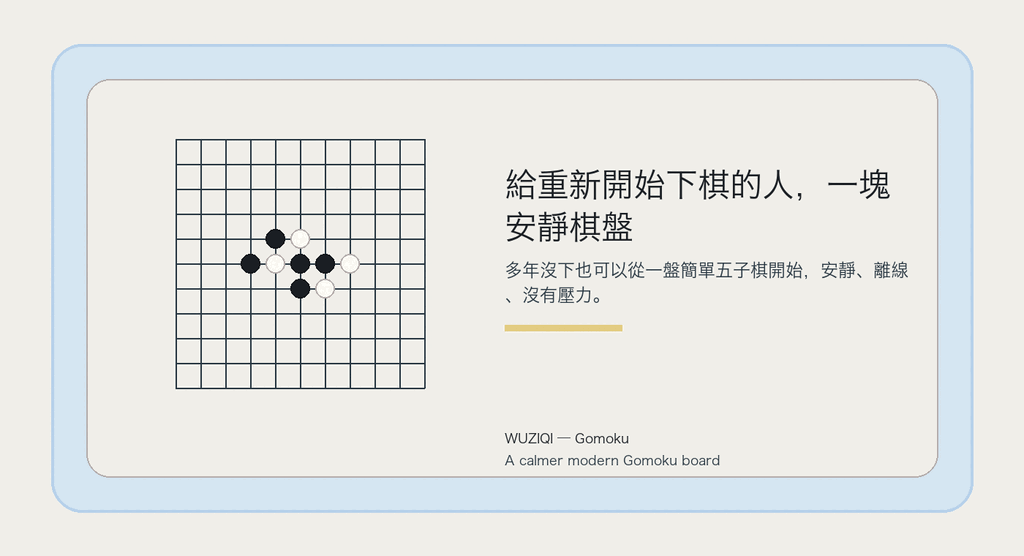 回到棋盤,先從輕的一局開始。